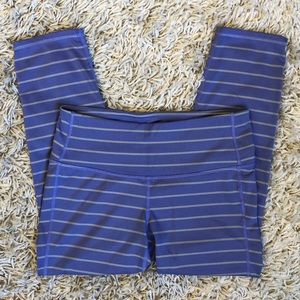 Striped Athleta yoga capris